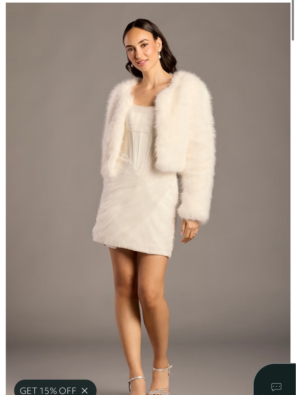 Faux-Fur Bridal Jacket - DB Studio